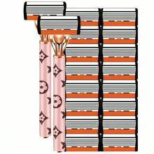 Alat Cukur Pria Klasik, Pencukur Manual Pria dengan Penggantian Pisau, Pencukur Baja Tahan Karat 6 Lapisan dengan Sistem Perlindungan, Pisau Cukur yang Dapat Diganti, Kit Penggantian Pisau - Beraneka warna - View 14