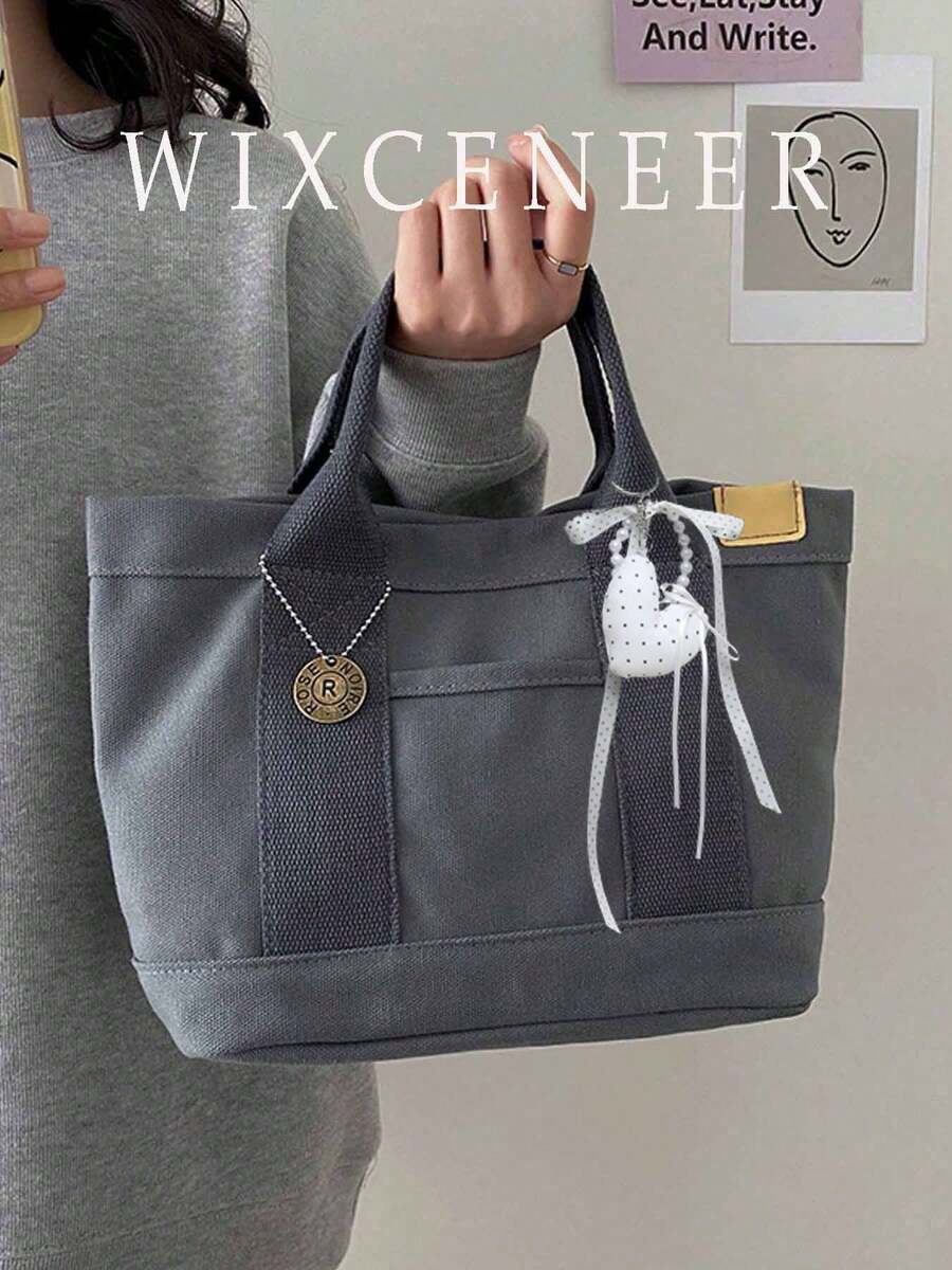 New High-End Canvas Tote Bag For Women, Lunch Bag, Casual Handbag