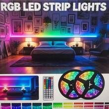 Acosh Neon RGB 5050 LED Light Strip Set (With 44-Key Remote Control) | Color Changing Light String, 1 To 40 Meters Cuttable | Ideal For Bedroom, Kitchen, TV Background Wall | Christmas, Halloween, Birthday Party Decoration - RGB - View 2