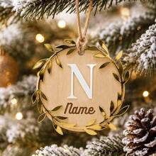 Ornamen Nama Awal Natal Kustom, Dekorasi Gantung Huruf A-Z yang Dipersonalisasi, Gaya Musim Dingin Rusa Rusa Pedesaan, Ornamen Gantung Dinding yang Disesuaikan, Dekorasi Pohon Natal yang Dapat Disesuaikan, Dekorasi Rumah Liburan, Hadiah Kenang-kenangan Natal 2026, Dekorasi Ruangan - Gaya A - View 5
