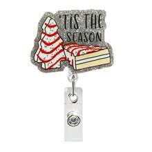 1pc Christmas Fun Retractable Badge Reel ID Holder, Suitable For Hospitals, Schools, ID Card Holders, Christmas Party Gift - Multicolor - View 9