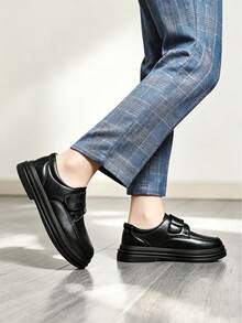 Boys' Summer New Campus Style Genuine Leather Oxford Shoes - Black - View 2