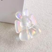 4pcs Multicolor UV Bow‑Knot Rabbit Acrylic Through‑Hole Beads For DIY Bracelets, Phone Charms, Keychains Handmade Craft Supplies - Multicolor - View 10