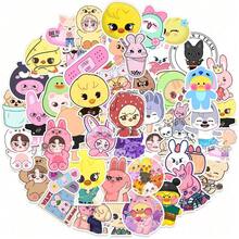 50pcs SKZOO Cartoon Character Decorative Stickers, K-Pop Fan Fun Stickers, High-Quality Texture, Suitable For Scrapbooking, Photo Album Decoration, Graffiti Beautification Of Notebooks, Computers And Suitcases, Personalized Transformation Of Items, High Playability For Fans, Great For Personal Collection, Also Suitable As Gifts For Friends With Similar Interests - Multicolor - View 1