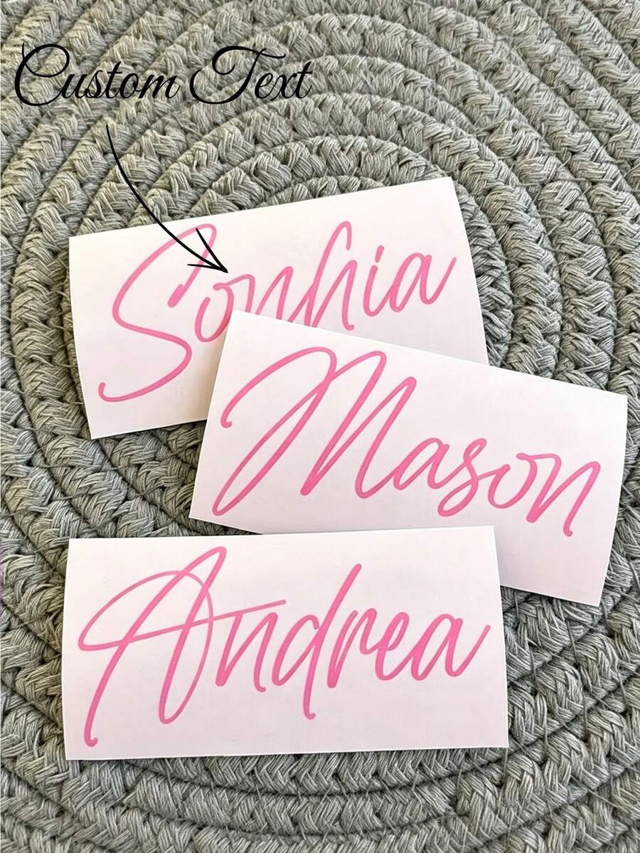 Customizable UV Transfer Stickers, Multiple Sizes Available, Personalized Logo, Text And Pattern Addition, Suitable For Metal Plates, Crystal Glass Cups, Wireless Earphones, Phone Cases, Computers, Storage Boxes, Charming Patterns - Multicolor - View 1