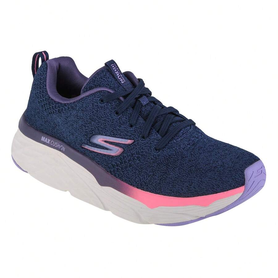 Skechers سكيتشرز ماكس كوشينينج إليت-كلاريون 128564-NVPR أحذية جري نسائية باللون الكحلي - أزرق غامق - مشاهدة 1