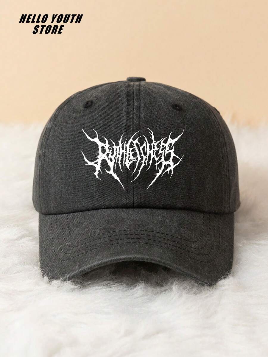 Men's Pattern Adjustable Baseball Cap Hat Suitable For Daily Life And Outdoor Street - Dark Grey - View 1