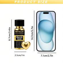 6PCS/1PC Metallic Mica Powder, Brushed Bottle Of Mica Powder, Resin Dyes, Resin Color Pigments For Making Epoxy Resin, Clay, Jewelry, Candles, And Paints, Available In 20ml Six Colors. - Multicolor - View 3