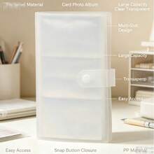 240-Slot Star Photocard Storage Album, Matte Thickened Snap-Button Card Binder, Fan Collection Display, Large Capacity Multi-Slot, Transparent Inner Pages Scratch-Resistant And Wear-Resistant, Album Photocard And Photo Storage, Student Fan Organizer Photo Album, Portable Dust-Proof Card Collection Binder - A - View 6