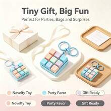Clicky, Creamy Texture And Quiet Keyboard-Style Stress Relief Toy With Keychain Design, Perfect Gift For Adults Seeking To Improve Focus And Relieve Work Anxiety - Multicolor - View 6