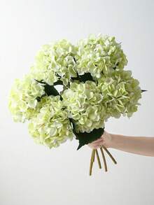 18/9/1件裝綠色人造繡球花，適用於婚禮、新娘花束、家居與房間裝飾、秋季與萬聖節主題、派對、臥室、浴室、桌面擺飾、戶外場景、返校季裝飾、牆面點綴與辦公空間 - 淺綠色 - 查看 9