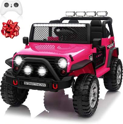 24V 4WD Kids Ride‑On Truck, 800W Motors, 2‑Seater, Remote Control, 3‑Speed Settings, Pop Music, 4‑Wheel Drive For Big Kids Boys Girls