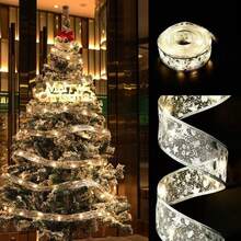 LED Christmas String Lights, Indoor Fairy Lights, Battery Powered, Christmas Tree Decoration Accessories, Christmas & New Year Gift Decoration - Christmas Ribbon Light String - View 18