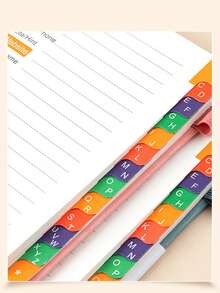 1/2pcs PU Material Password Notebook, With Letter Index Tabs, Includes Password Record Book And Login Log, Compact And Portable, With Pen Loop And Elastic Band, Suitable For Home, Office Or Travel Account Password Organization - Multiple Styles - View 6