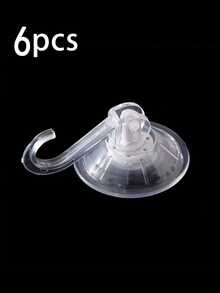 Transparent Plastic Suction Cup Hooks - Strong Support, Waterproof And Durable - Suitable For Windows, Glass, Shower, Bathroom And Kitchen Walls - Suitable For Daily Use, Holidays, Parties And Carnival Decorations - White - View 15