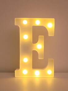 1pc 21cm White Luminous Letter Light, LED Letter Lamp,Light Up Alphabet Letters, Battery Operated DIY Spelling Letter Lights For Celebration, Indoor Room Decoration, Wedding Proposal Decoration, Birthday Party Decoration Letter Light Board - White - View 40