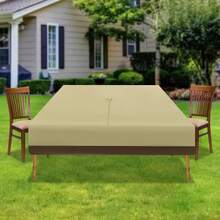 HYYKJ-US Rectangular Oval Patio Table And Chair Cover 275x210x60cm Outdoor Table Protectioncover Waterproof 190T Polyester Fabric Outdoor Furniture Set-Cover - Default - View 1