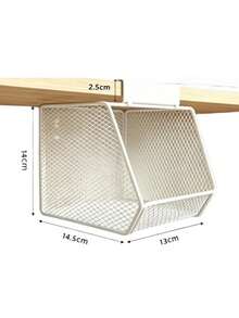 Mirror Cabinet Hanging Iron Storage Rack Makeup Organizer Bathroom Vanity Organizer Mesh Basket Storage Solution Wall Mounted Cabinet Kitchen Organizer Home Organization Storage Shelves - View 10