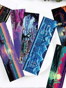 SCXXBSW 30pcs Retro E-Bookmark: Beautiful Scenic Paper Book Page Markers And Decorative Book Note Cards-Perfect For Party Gifts, Rewards, And Holiday Gifts - Bookmark - View 1