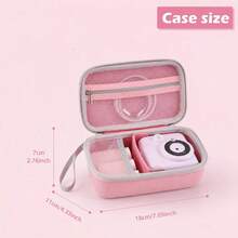 Kids Instant Camera Case, EVA Hard Shell Protective Storage Bag For Instant Print Cameras, Shockproof Portable Organizer For Camera, Printing Paper & Accessories, Travel & School Carrying Case - View 4
