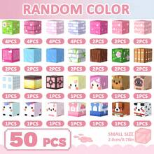 20-300pcs Magnetic Building Blocks Children's Toys, Pink Forest Park Set, With Cute Character Blocks, Princess Magnet Game, Educational Toys, STEM Sensory Gift - Multicolor - View 12