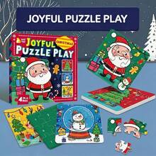 beartale 36pcs DIY Puzzle For Kids And Toddlers, Montessori Educational Game, Colorful Christmas Preschool Learning Toy, Hand-Eye Coordination & Motor Skills Development, Early Learning Activity Classroom Teaching Aid, Children's Birthday Gift, Back To School - Multicolor - View 9