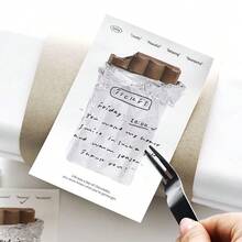1pc Sticky Note Memo Pads, 30 Sheets/Pack, Simple Student Memo Notes N-Times Adhesive, Suitable For School, Office, Home Memo Notes, Back To School Gift, Halloween, Christmas - one-size - View 5