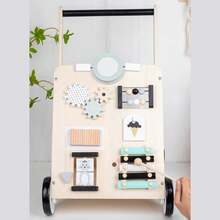Multifunctional Wooden Baby Walker: Promotes Motor Skills And Fun Interaction - Khaki - View 7