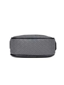 Men's Shoulder Bag, Crossbody Bag, Casual , Large Capacity, Square Texture Small Bag - Grey - View 8