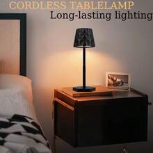 Rechargeable LED Desk Lamp With Touch Control - Stylish Minimalist Design In White, Black, Green, Gold, Coffee, Pink - USB Charging, Adjustable Color Temperature, Suitable For Dining, Bedroom, Bar, Outdoor Party, Camping, Cafe, Rechargeable Desk Lamp, Gift - Multi-color - View 13