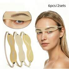 3pcs Wearable Eyebrow Practice Skin Headband For Microblading Training 3D Realistic Silicone Adjustable Pads Shading Mapping Lining Fake Skin For Beginners Professional - Apricot - View 7
