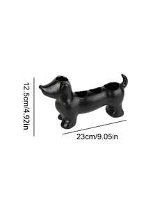 Cute And Simple Dachshund-Shaped Bathroom Storage Box And Toothbrush Holder - Electric Dachshund Toothbrush Holder And Shelf, Toothpaste And Makeup Brush Storage Base, Adorable Storage Base Stand. - Multicolor - View 11