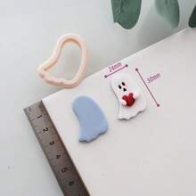 Halloween Ghost With Expression Polymer Clay Cutters | Halloween Cutters | Clay Earring Cutters, Polymer Clay Cutters For Jewelry Making - Beige - View 16