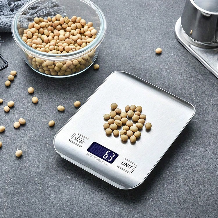 10000g-1g Precision Electronic Kitchen Scale, Compact Design With LCD Display, AAA Battery Powered, ABS Material, Hook Design For Easy Placement, Suction Cup Base For Added Stability, Suitable For Home And Office Use