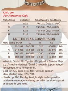 Black Ribbed Front-Clasp Bandeau Bra, One-Shoulder Bandeau Top, Front Hook Design, Removable Inserts - Multicolor - View 7