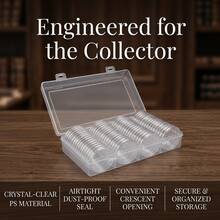 60 PCS Plastic Round Coin Storage Cases, 41mm Clear Coin Holders For Coin Collecting Organizer Supplies - A - View 2