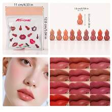 12 Colors Mini Capsule Lipstick Set, Color-Changing Lip Balm Set, Long-Lasting Pigment, Velvet Matte Texture, Effectively Fades Lip Lines, Easy To Apply, Non-Smudging, Non-Sticky, Waterproof And Portable - Tasteless - View 10