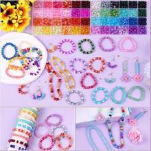 1200pcs 48 Colors Rondelle Beads For Jewelry Making, Abacus Glass Beads For Bracelets, 5x8mm Gemstone Spacer Rondelle Glass Beads Bracelet Making Kit, DIY Crafts Gifts - A - View 4