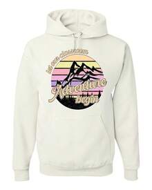 Let Our Classroom Adventure Begin. Light-Colored Unisex Hoodie, Large Size, Suitable For Slightly Insecure People. - White - View 1