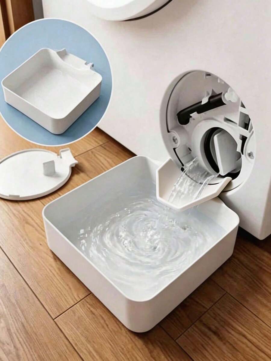 2pcs Universal Washing Machine Drip Tray With Guide Plate, Front-Loading Washing Machine Anti-Overflow Anti-Leakage Collection Tray, Prevent Laundry Room Floor Water Accumulation, Suitable For Bathroom, Home, Kitchen Sink Storage, Cleaning Supplies - Multicolor - View 1