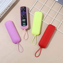 1pc Silicone Glow-In-The-Dark Remote Control Protective Case Compatible With T CL RO KU RC280TV Remote, Anti-Drop And Dirt-Resistant Protective Cover - View 6