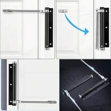 Penutup Pintu Otomatis - Baja Tahan Karat 304, Pemasangan Permukaan, Pegas yang Dapat Diatur, Hitam dengan Braket Logam, Cocok untuk Penggunaan Komersial dan Perumahan - A - View 9