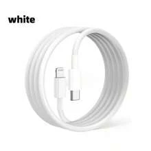Tzlrxl USB-C 轉 Lightning 快充傳輸線，多色軟質耐用，高速數據傳輸 - 白色 - 查看 10
