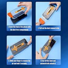 [24h Shipping From DE/FR/ES] Screen Protector: 3 Pieces Of High-Definition Tempered Glass Film, One-Click Installation, Dustproof, Full Coverage, Suitable For Samsung Galaxy A27 A26 A25 A17 A16 A15, 9H Hardness Screen With Anti-Dust Print, Smooth And Oil-Resistant Protective Film - 5PCS - View 8