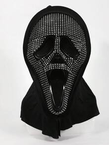Water Drop Disco Scream Ghost Mask, Blood-Stained Knife Set, Costume Accessories, Party Glamour Outfit, Photography Props, Halloween Cosplay - Multicolor - View 10
