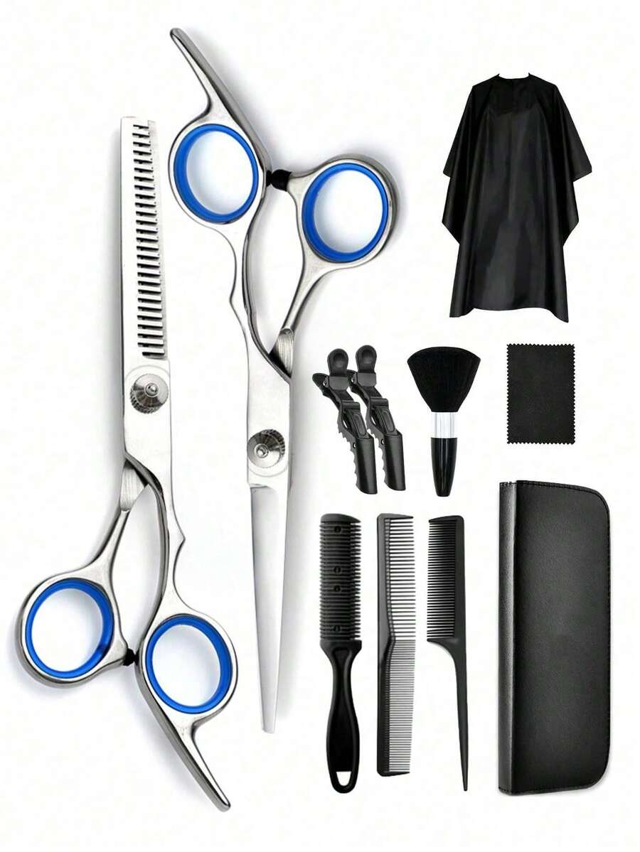 1pc Professional Hair Cutting Scissors, Trimming Shears, Thinning Scissors, Hair Salon Scissors, Suitable For Men, Women And Pets, Hairdressing Tool - Multicolor - View 1
