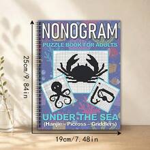Nonogram Puzzles Logic Picture Book, Suitable For All Ages, Spiral Bound For Easy Page Turning, Detachable Inner Pages, Includes Various Difficulty Levels Of Nonogram Sudoku Games, Relaxing And Stress-Relieving, Multiple Styles Available (Pen Not Included) - 1 Piece - View 13
