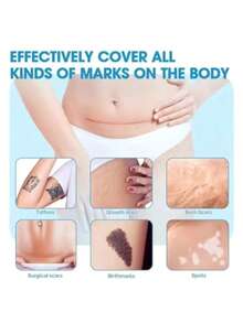 10pcs Tattoo Cover Up Patches, Invisible Tattoo/Scar/Concealer Stickers, Waterproof, Sweater-, Natural Skin Tone Scar Covering Tape - Multicolor - View 3