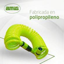 - Manguera en Espiral - Fabricada en Polipropileno - Medida Extensible hasta 7,5 m - Incluye  de Riego, Adaptador y 2 Empal - tipo de estilo como en la imagen - Ver 3
