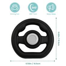 1pc Universal Baby Stroller/Pushchair Toy Steering Wheel, Detachable Fun Driving Accessory - Multicolor - View 2